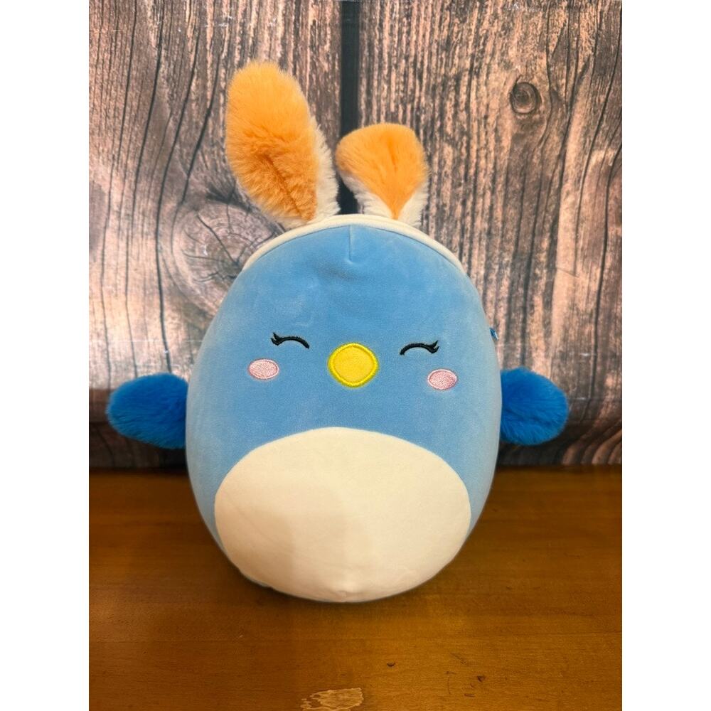 Squishmallows Bebe the Bluebird with Bunny Ears Easter 2024 Plush Toy 9”
